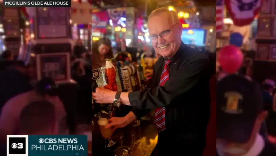 Bartender John Doyle Celebrates 50 Years Working at McGillin’s, Philly’s Oldest Bar