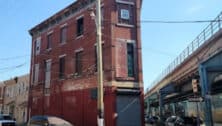 Exterior of the building used in Rocky films to depict Mighty Mick's Gym.