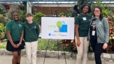 Students at Green Woods Charter School being recognized.