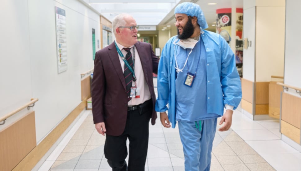 Dr. Kenneth Chavin (left) and Julian Harmon (right)