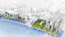 Rending of new Penn's Landing development project.