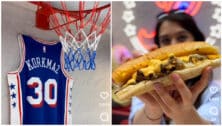 A Furkan Kormaz jersey and a cheesesteak from Philly's.