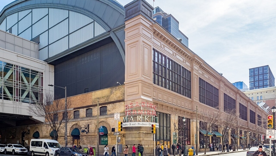 Outside Reading Terminal Market.