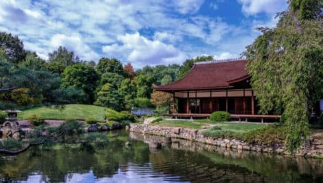 Shofuso Japanese Cultural Center in West Fairmount Park.