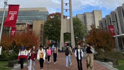 Temple University campus.