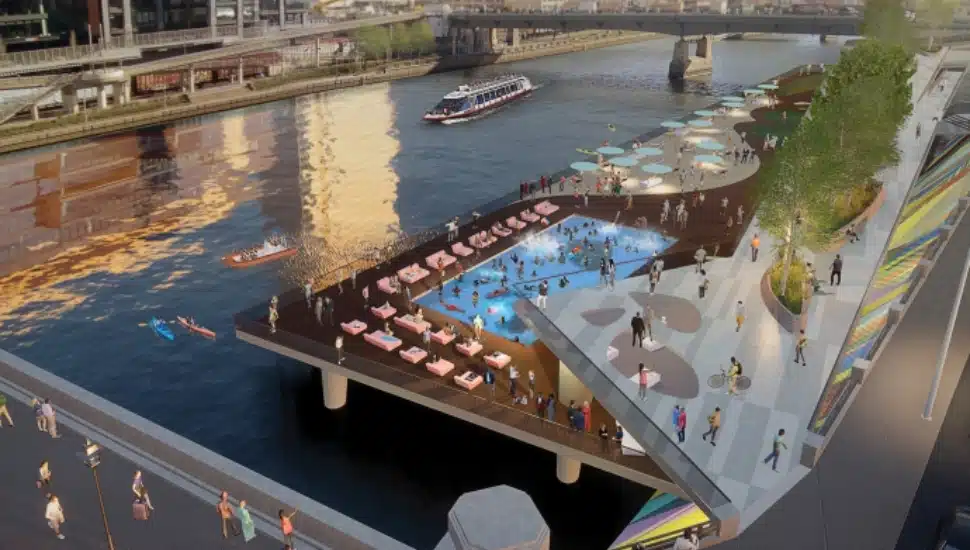 Rendering of proposed water park