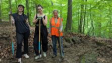 Workers at the Wissahickon Trail.