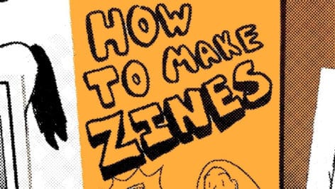 A zine cover titled, "How To Make Zines With Bread."