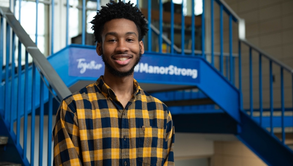 headshot of Kareem Haines at Manor College.