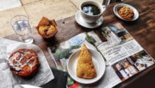 Coffee and pastries from Front Street Cafe.