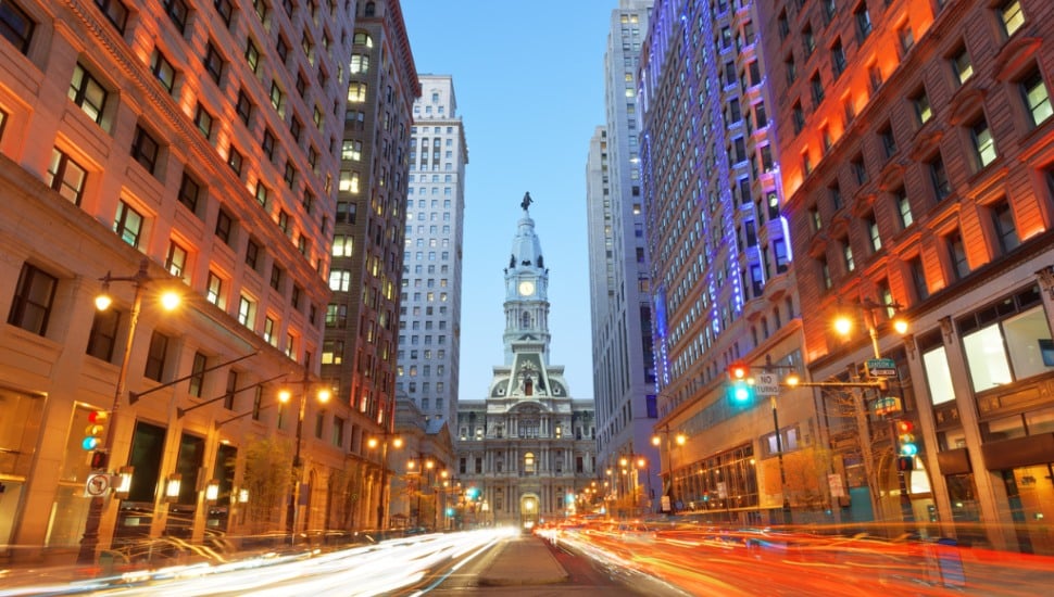 Philadelphia City Hall seen from Broad Street