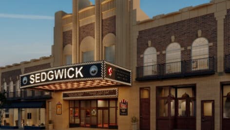 Sedgwick Theater exterior.