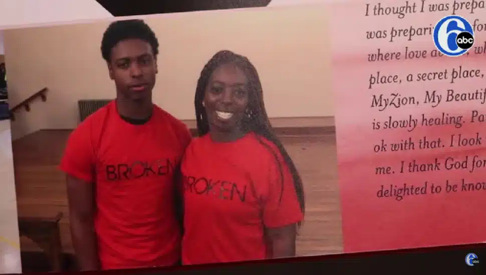 Cynthia Allen with her son, Zion Sincere Jackson.