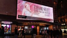 Advertisement on the street for Taylor Swift "Eras Tour"