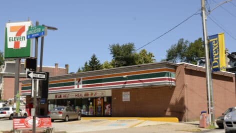 7-Eleven site on Lancaster Avenue in University City.