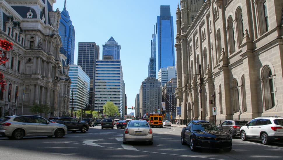 Street view in Center City Philadelphia