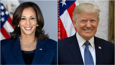 Kamala Harris and Donald Trump.