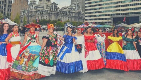 Latina women representing different countries of the Latino diaspora.