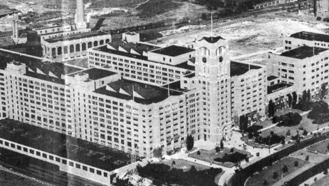 Aerial view of Sears Tower in Northeast Philadelphia.