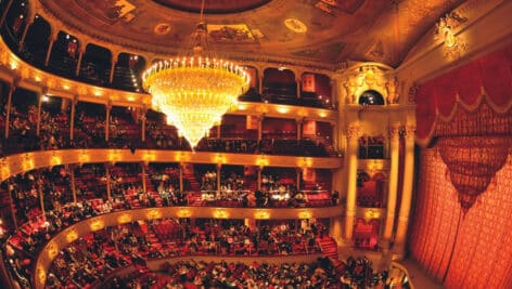 Inside the Academy of Music.