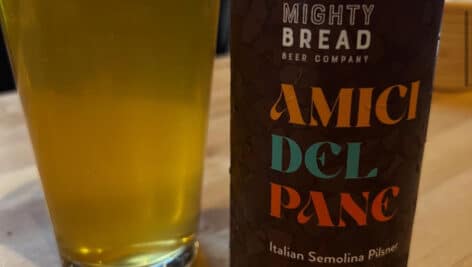 Mighty Bread Company's new Amici del Pane beer.