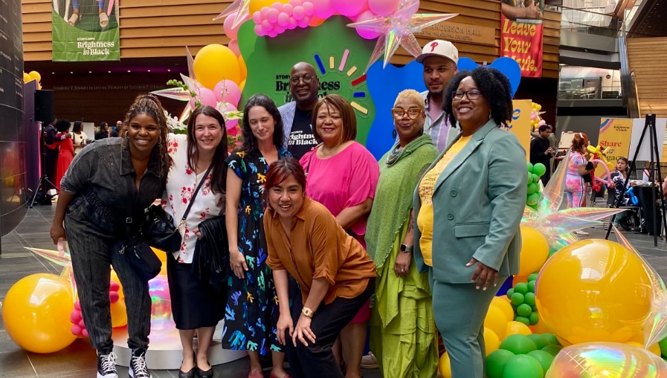 Members of the StoryCorps team celebrating.