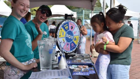 People enjoying themselves at the 2023 Delaware River Festival.