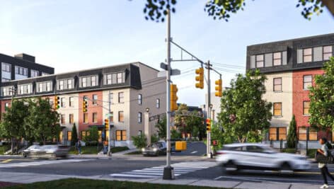 Rendering of the Wynnefield Heights Square development.