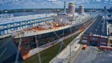 SS United States docked.