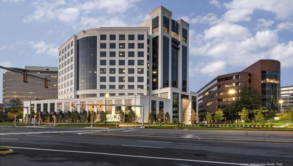 Brandywine Realty Trust plans to sell its Washington D..C. portfolio, including this office building in McLean, Virginia.