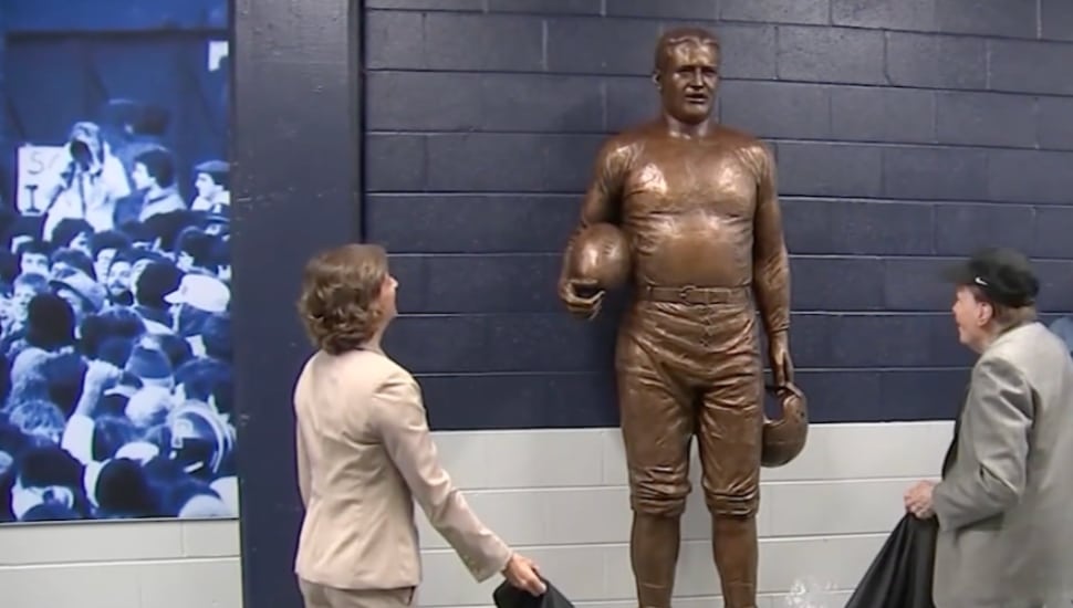 Bert Bell statue unveiled at Franklin Field.