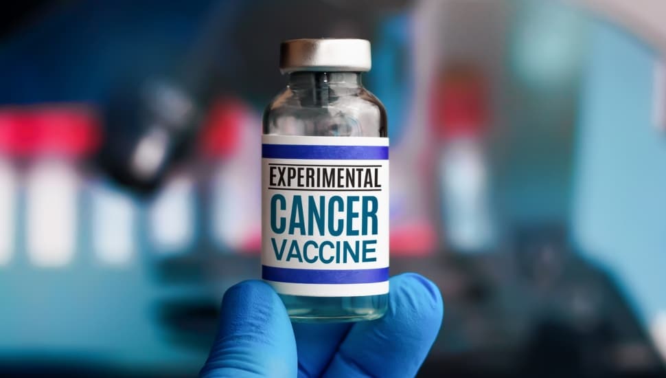 An experimental cancer vaccine.