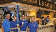 Roger, Eric, Alex, and Michael at Bassetts Ice Cream.