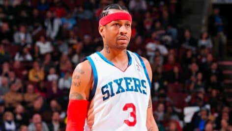 Allen Iverson during last stint with the Sixers.