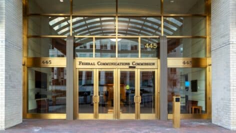 Federal Communications Commission entrance.