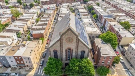 The original Siloam Methodist Church in Fishtown.