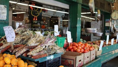 Italian Market in Philadelphia.