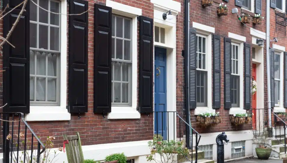 Homes in Center City Philadelphia.