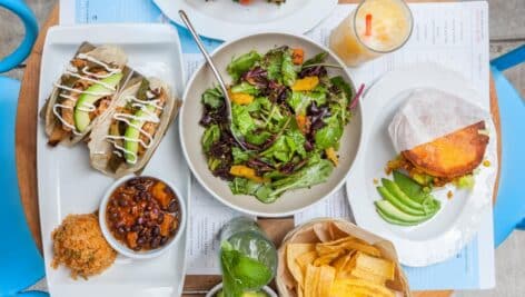 Vegan foods with a Latin American flavor.