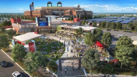 Rendering of newly-renovated Xfinity Live!