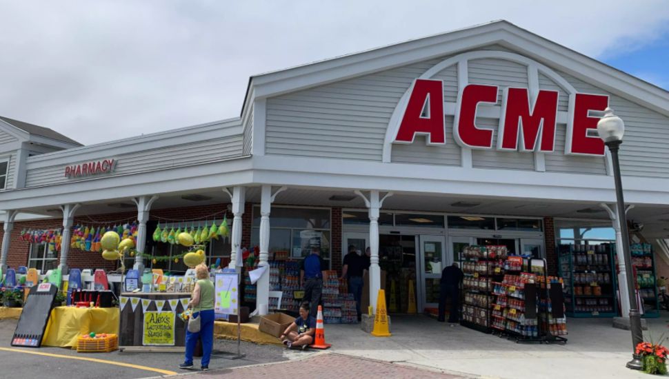 An outside view of an Acme Supermarket.