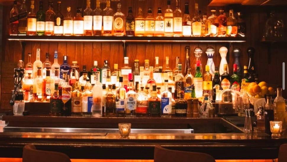 Inside Alpen Rose, a Center City steakhouse.