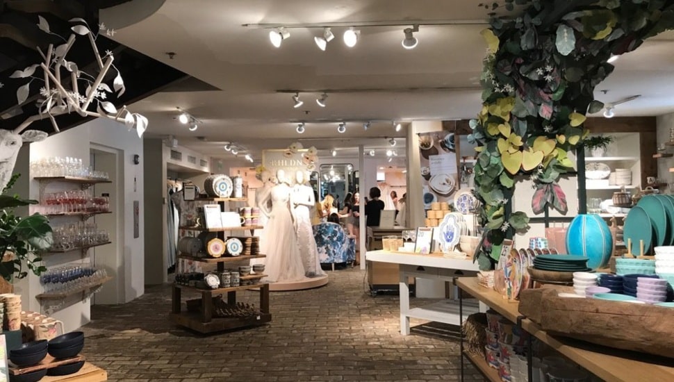 Inside Anthropologie store in Philadelphia.