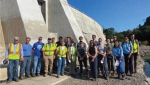 Flat Rock Dam tour group.