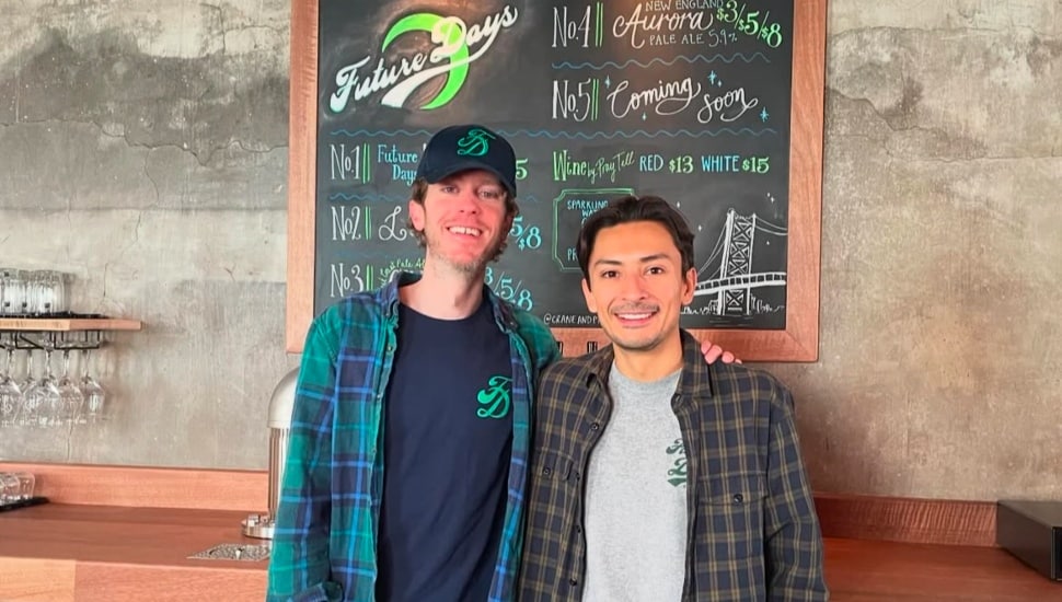 Nick Mata (left) and Sean McGuire (right), owners of Future Days Beer Co.