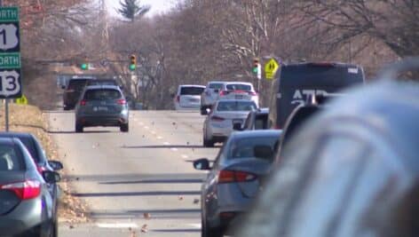 Cars driving on Roosevelt Boulevard.