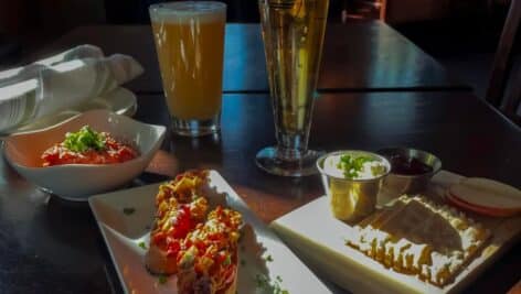 Food and drinks from Standard Tap.