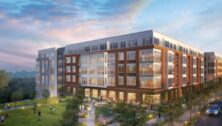 Rendering of proposed apartment complex in Bala Cynwyd.