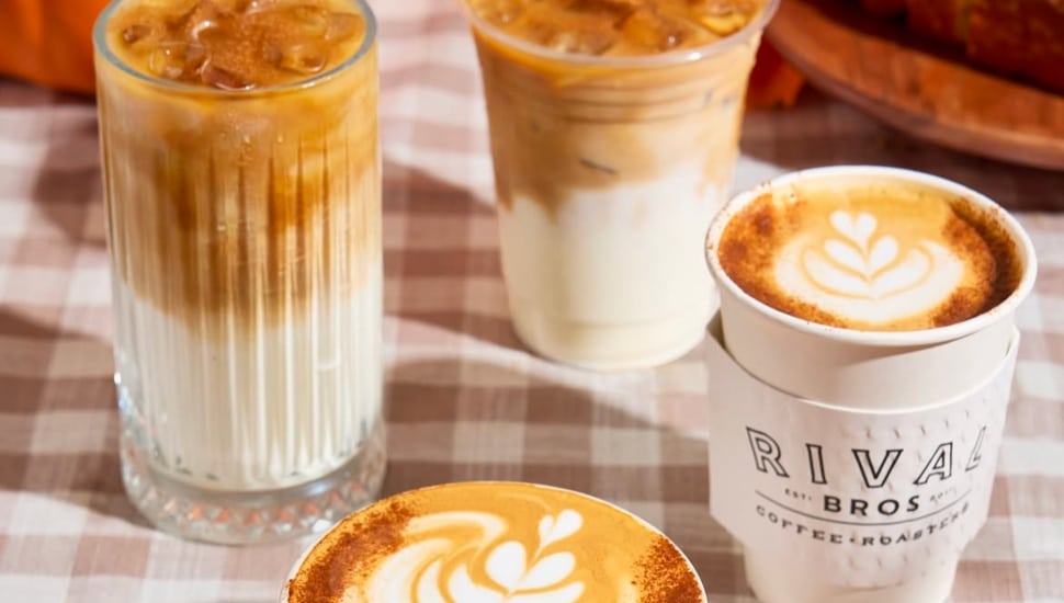 Coffee and lattes from Rival Bros. Coffee.