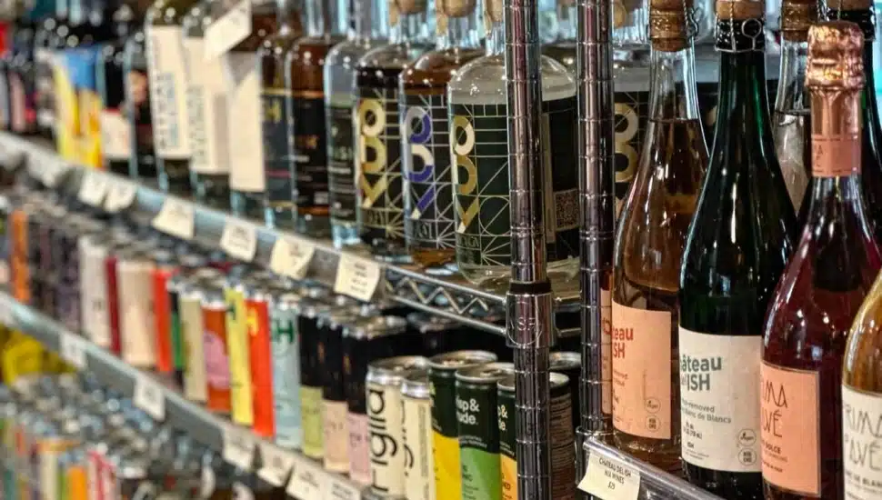 The nonalcoholic section of Herman's Coffee.